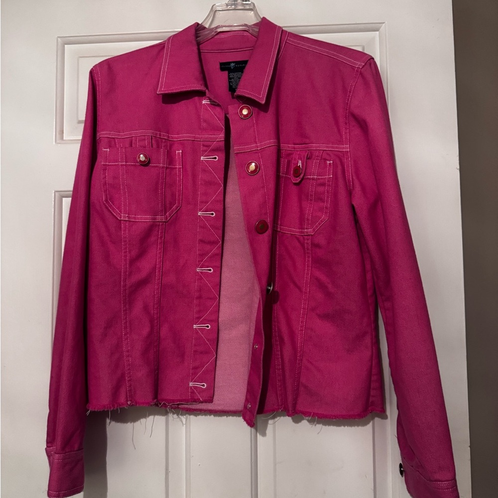 Island Republic Fuchsia Jean Jacket
